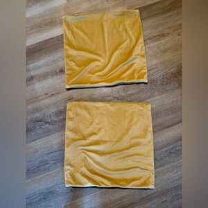 Elegant Gold Velvet Pillow Cases